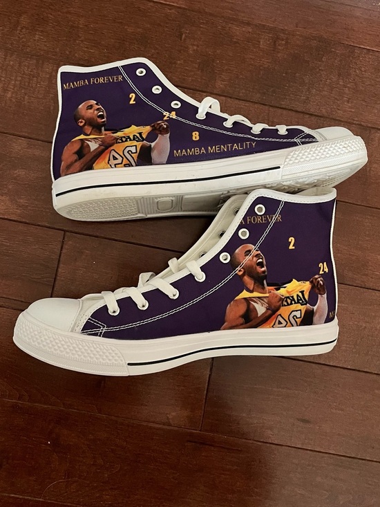 Other - Kobe Bryant Purple Graphic High-Top Tribute Sneakers